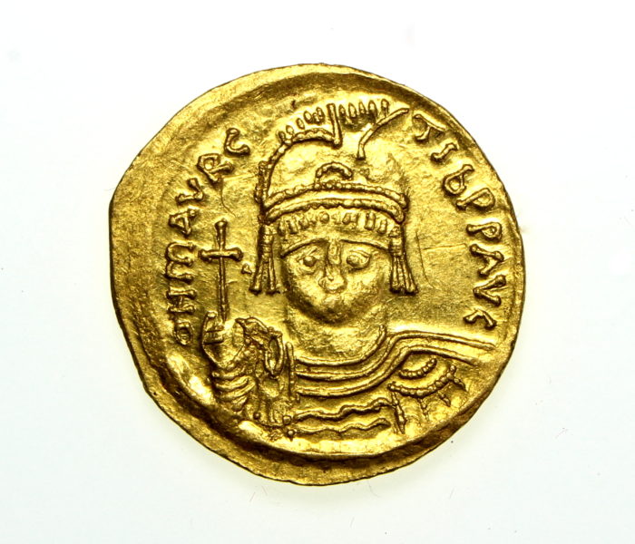 Byzantine Empire Maurice Tiberius Gold Solidus 582-602AD Constantinople