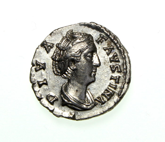 Faustina Silver Denarius wife of A. Pius 138-161AD Exceptional