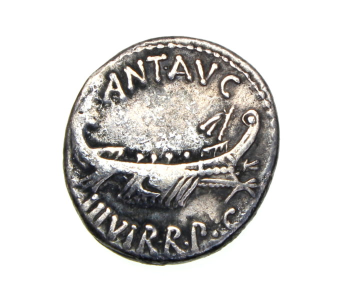 Mark Antony Silver Legionary Denarius 32-31BC Legion VI