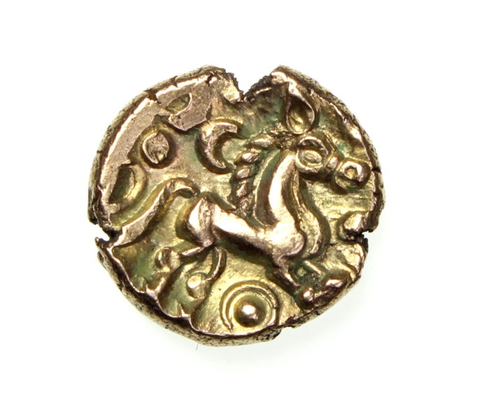 Catuvellauni Middle Whaddon Chase Gold Stater 55-45BC very rare