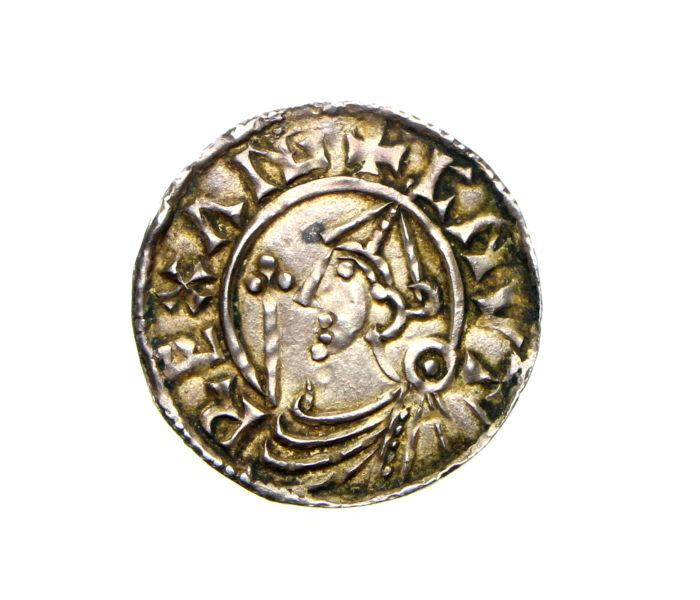 Cnut Silver Penny 1016-1035AD Pointed Helmet type Witherwine, York