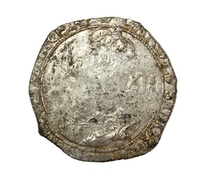 The Ewerby Civil War Hoard Charles 1st Silver Shilling mm. Triangle in Circle 1625-1649AD