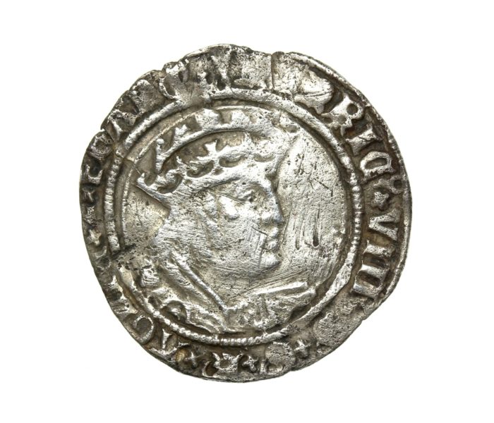 Henry VIII Silver Groat 1509-1547AD London mm. arrow