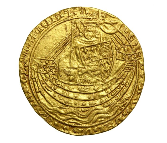 Edward III 1327-1377AD Gold Noble Transitional Treaty Period 1361AD