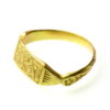 Medieval Gold Iconographic Ring 15th Century AD depicting St Christopher - Image 4