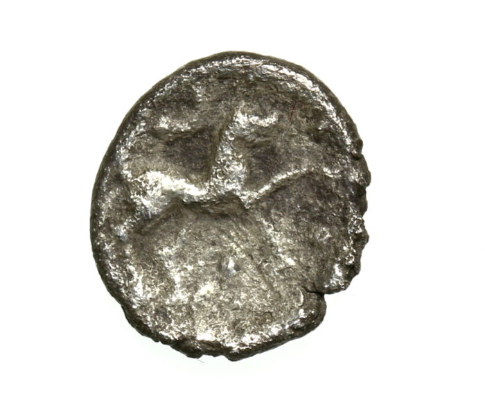 Canti Eppillus Stepping Horse Silver Minim 1-15AD, excessively rare