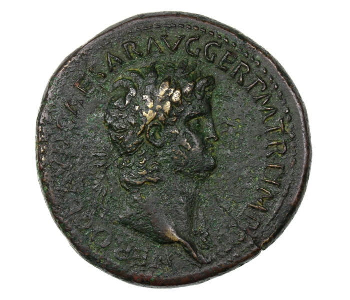 Nero 54-68AD Bronze Sestertius, Lugnunum - The Twelve Caesars