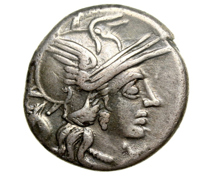 Roman Republic M. Junius Silanus Silver Denarius 145BC