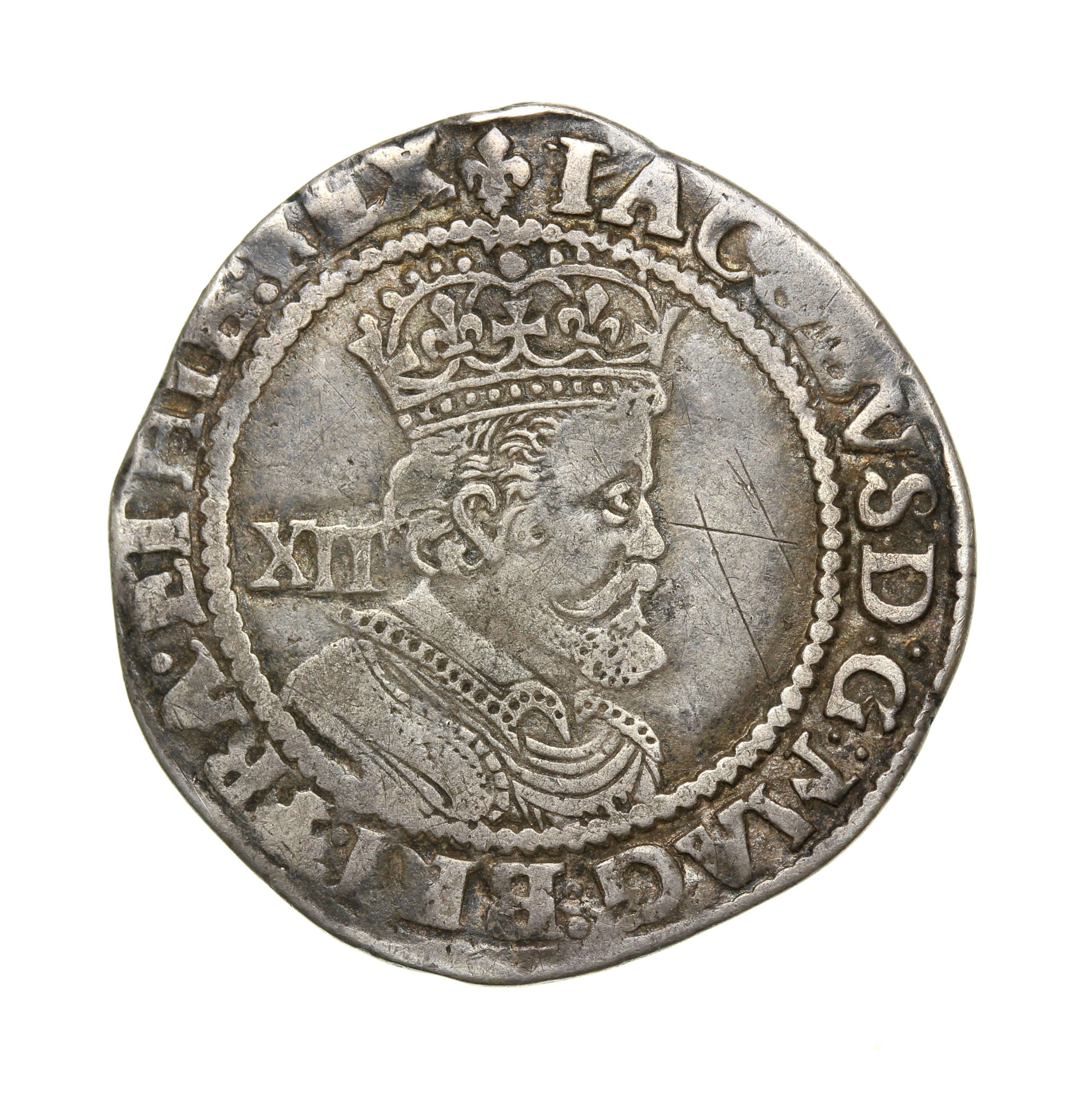 James I 1603-1625AD Silver Shilling 2nd Coinage mm. Lis - Silbury Coins ...