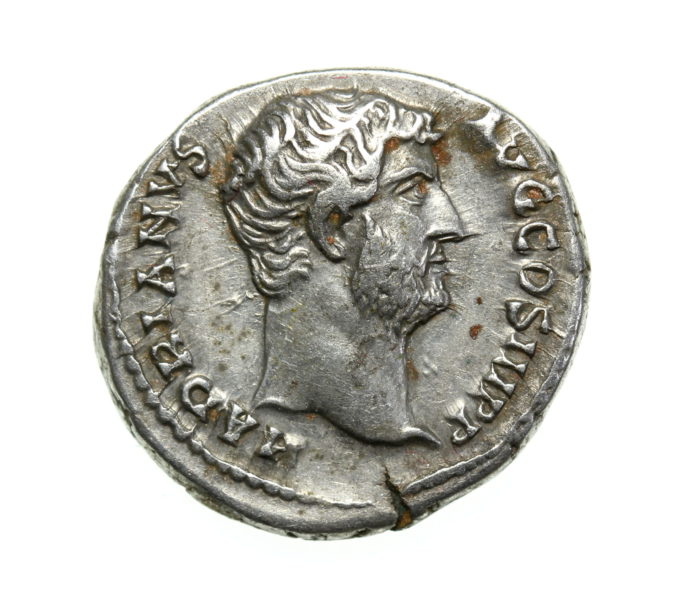 The Ropsley Hoard Hadrian 117-138AD Silver Denarius, Rome mint