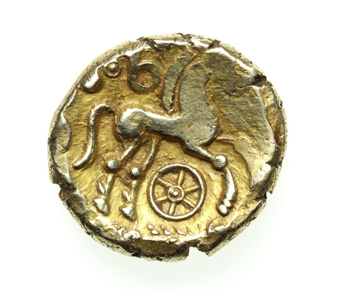 Catuvellauni 45-40 BC Gold Stater Middle Whaddon Chase, Scarce