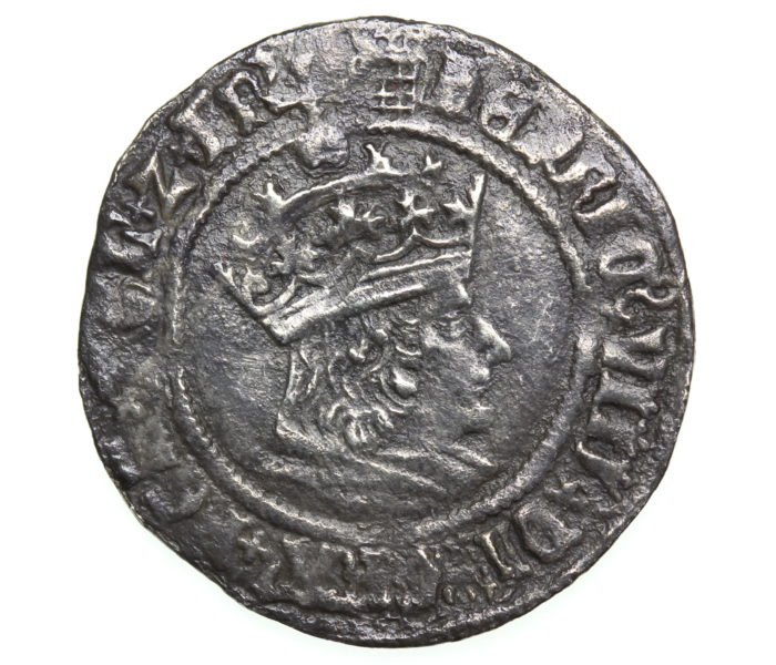Henry VIII 1509-1547AD Silver Groat 1st issue, London mm. Portcullis