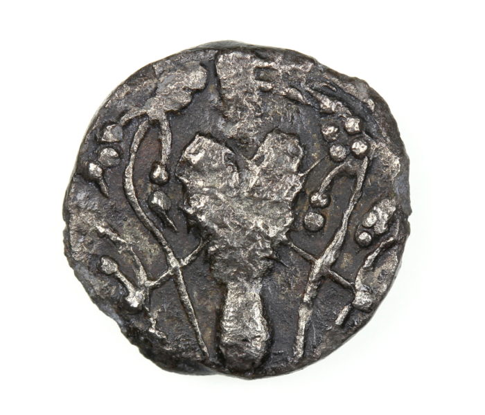Anglo Saxon Secondary Phase AD 710-760 Silver Sceatta Series V Type 7 Wolf and Twins