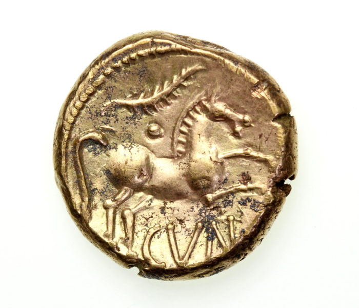 The Borden Hoard Catuvellauni & Trinovantes Cunobelin 8-41AD Gold Stater Linear type