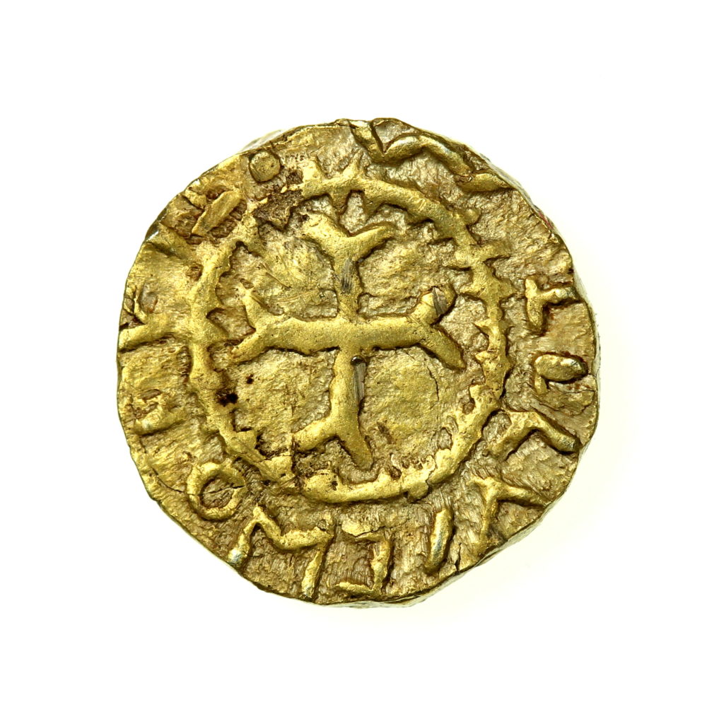 Anglo Saxon Gold Thrymsa/Shilling 620645AD Crondall Period Witmen type