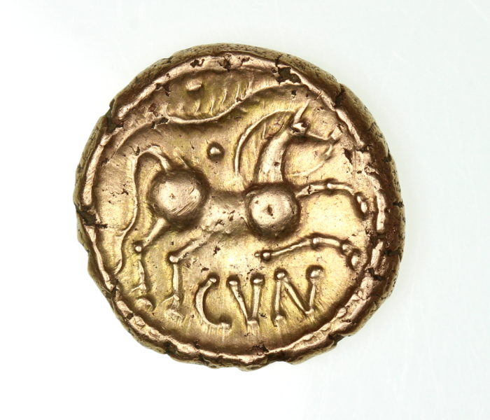 Catuvelluni & Trinovantes Cunobelin 8-41AD Gold Stater Linear type