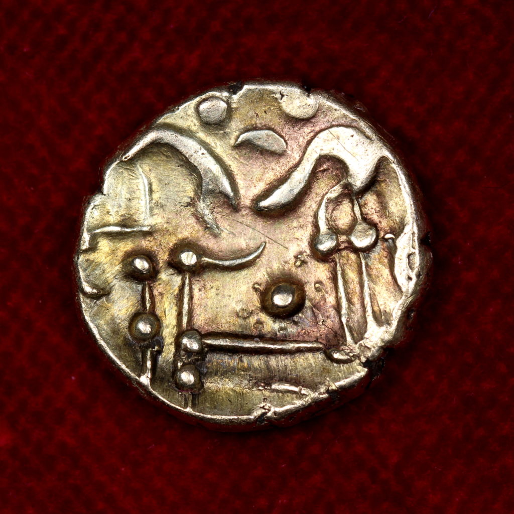 0ad Corieltauvi Gold Stater 50BC-0AD North east Coast 3 line type - Silbury ...