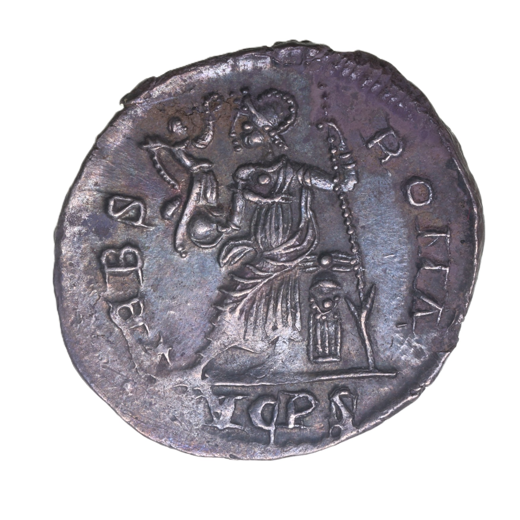 Valentinian II 375-392AD Silver Siliqua Lugdunum mint *The Vale of Pewsey Hoard* - Image 2