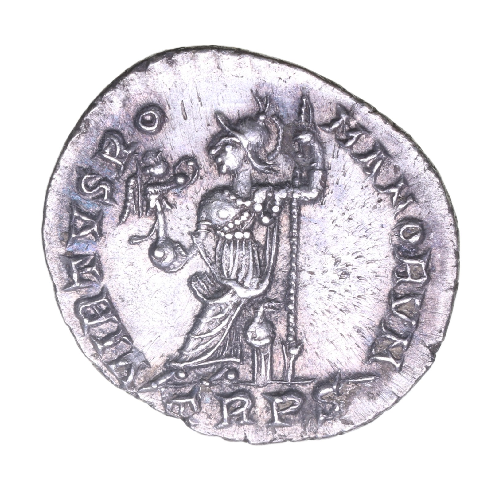 Eugenius 392-394AD Silver Siliqua Trier mint *The Vale of Pewsey Hoard* - Image 2