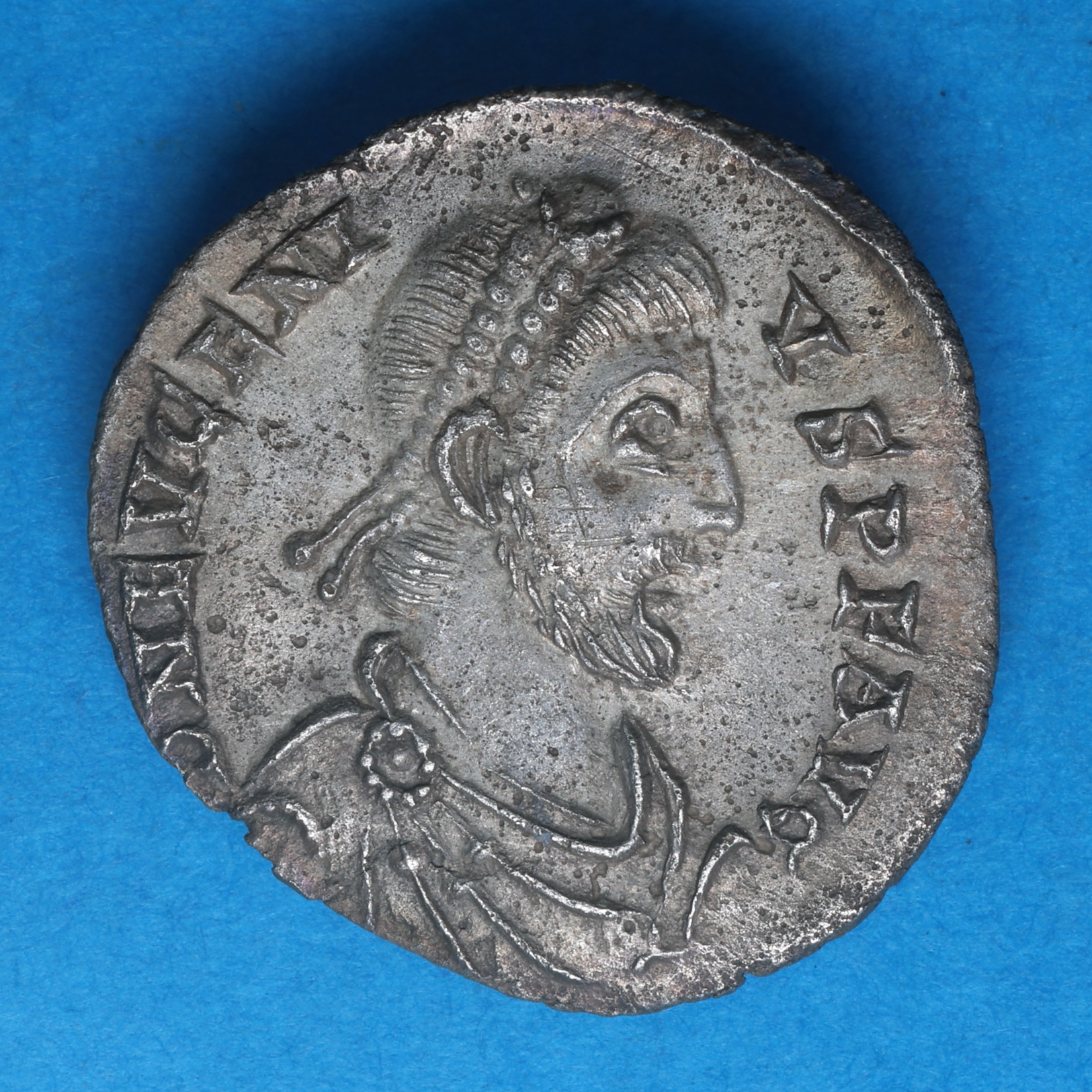 Eugenius 392-394AD Silver Siliqua Trier mint *The Vale of Pewsey Hoard* - Image 3