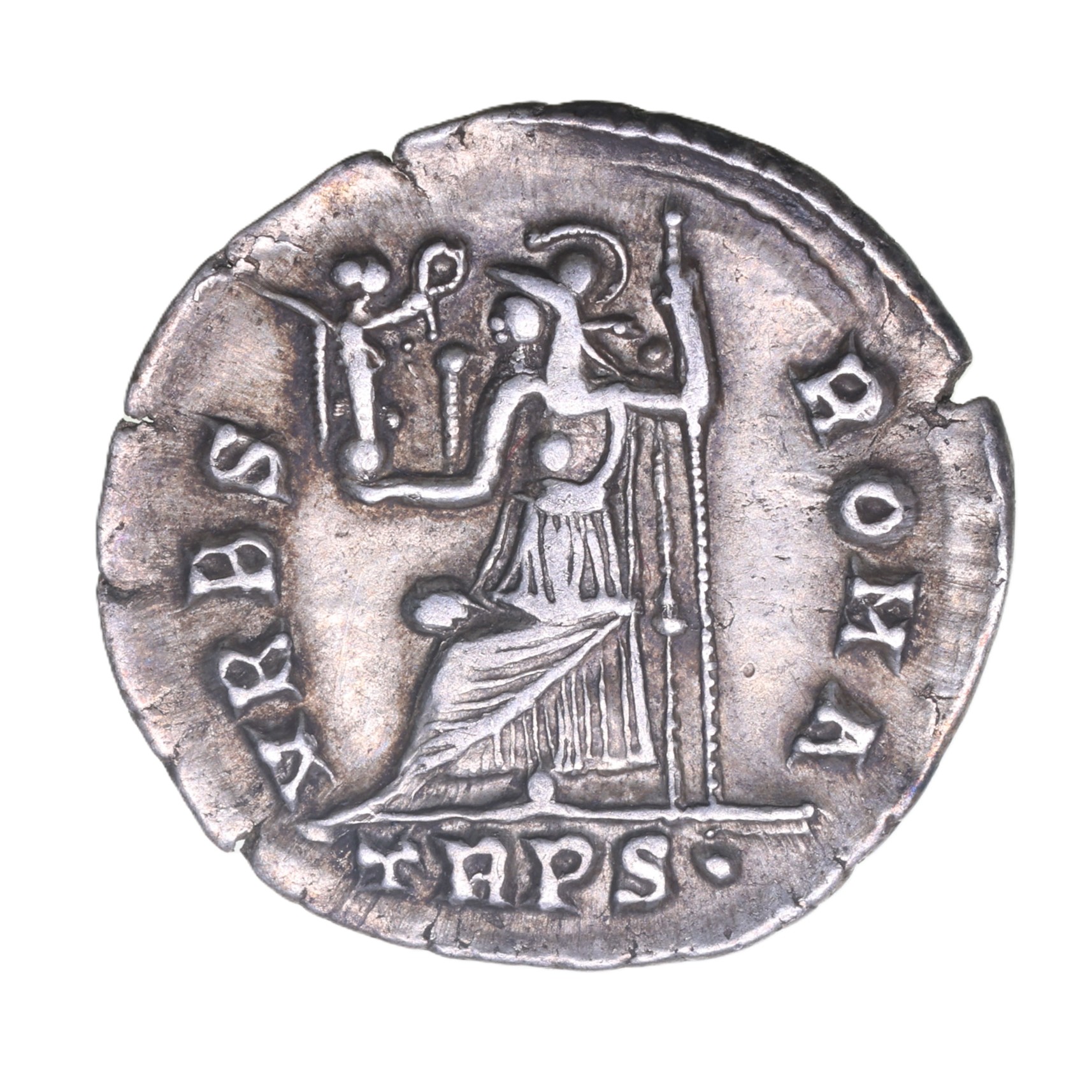 Valens 364-378AD Silver Siliqua Trier mint *The Vale of Pewsey Hoard* - Image 2