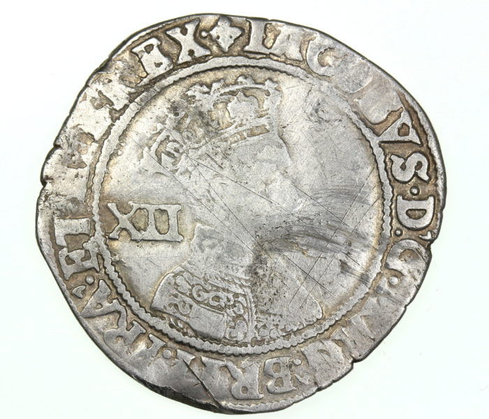 The Ewerby Civil War Hoard James I Silver Shilling mm. Lis AD 1603-1625