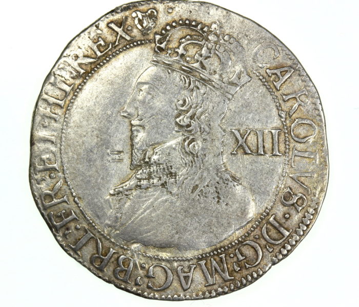 The Ewerby Civil War Hoard Charles 1st Silver Shilling mm. Harp 1625-1649AD