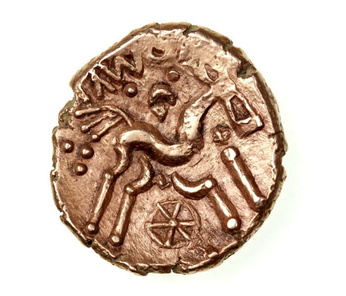 Dobunni Comux 1-15AD Gold Stater Comux Tree extremely rare