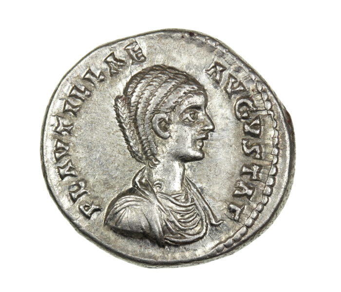 Plautilla Wife of Caracalla 198-217AD Silver Denarius