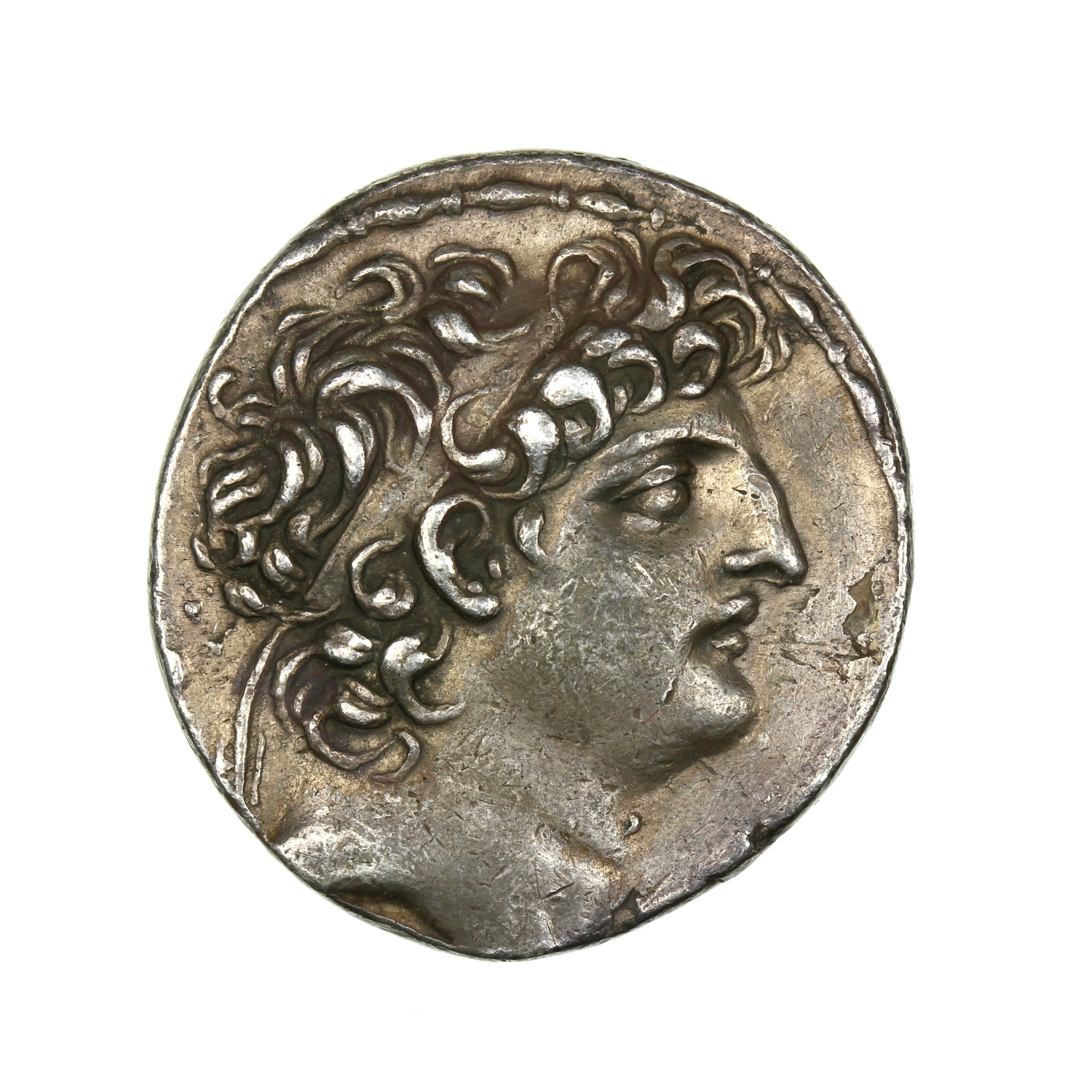 Seleukid Kingdom Antiochus VIII 121-96BC Silver Tetradrachm Diad Bust