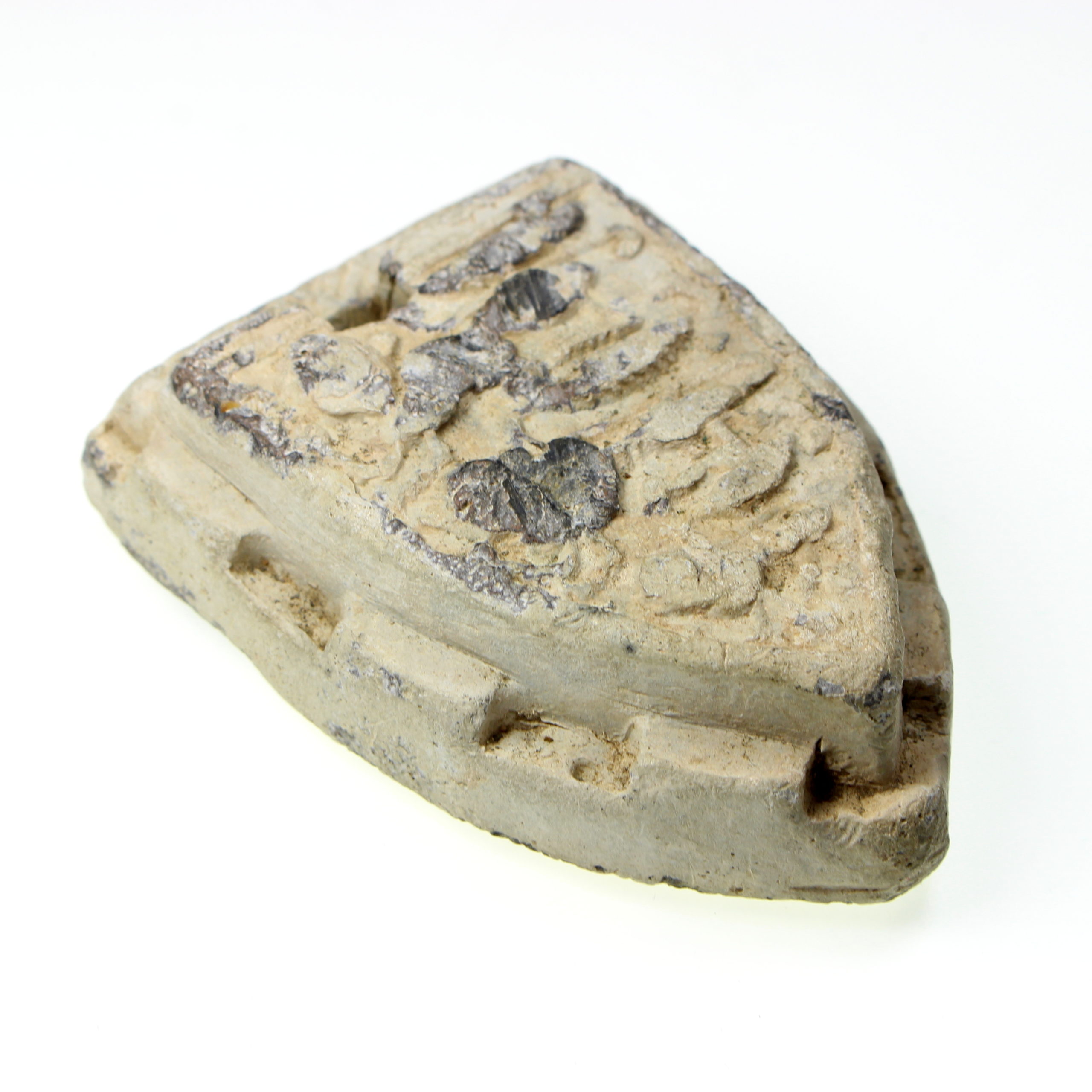 Medieval 15th Century AD Lead Trade weight displaying three lions