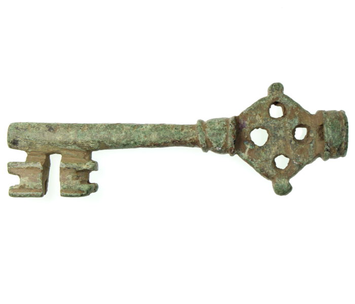 Medieval 12/13th Century AD Large Ornate Bronze Key - Silbury Coins ...
