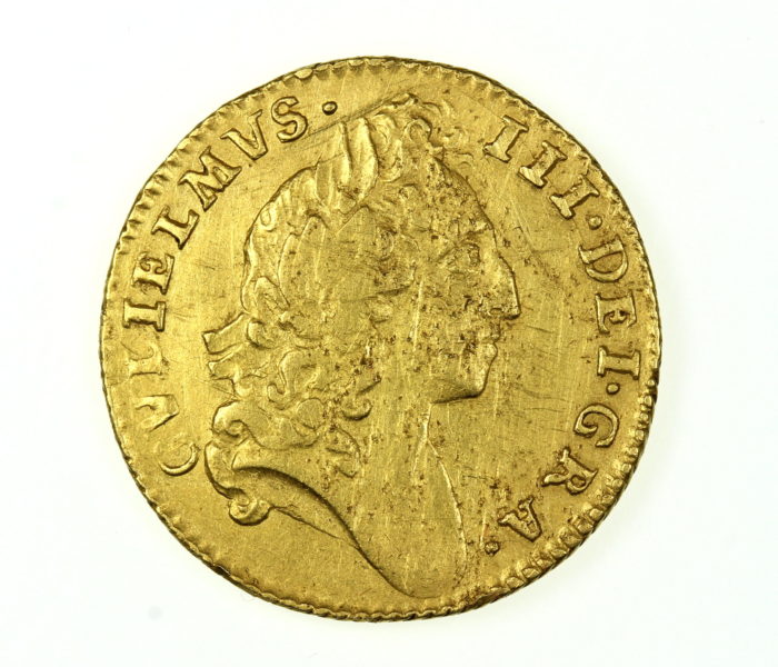 William III 1689-1702AD Gold Half Guinea Laureate bust 1695AD