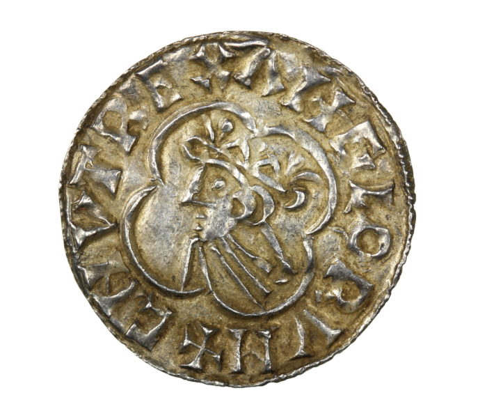Canute 1016-1035AD Silver Penny Quatrefoil type Cambridge