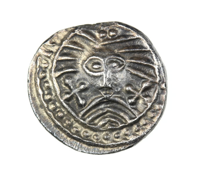 Anglo Saxon Continental Issues 695740AD Silver Sceatta Series X Wodan