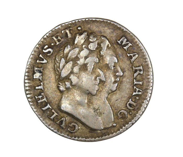 William and Mary 1689-1694AD Silver Penny 1690AD Maundy Coinage