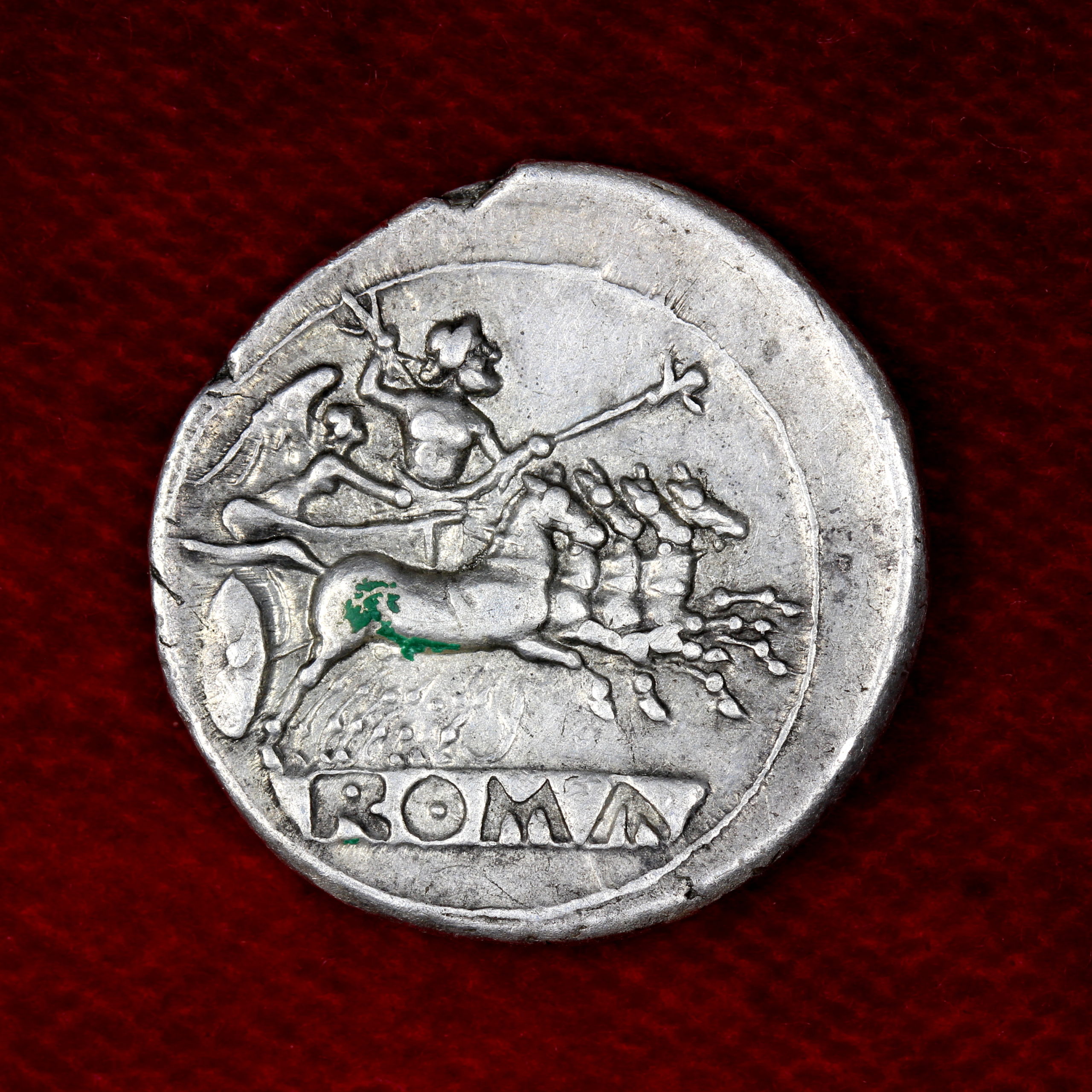 オンラインショップ Roman Republic Silbury - Roma Quadrigatus, Silver 225-215BC ヨーロッパ
