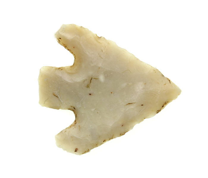 Bronze Age 2500-1500BC Flint Barbed & Tanged Arrowhead - The Simon Camm Collection