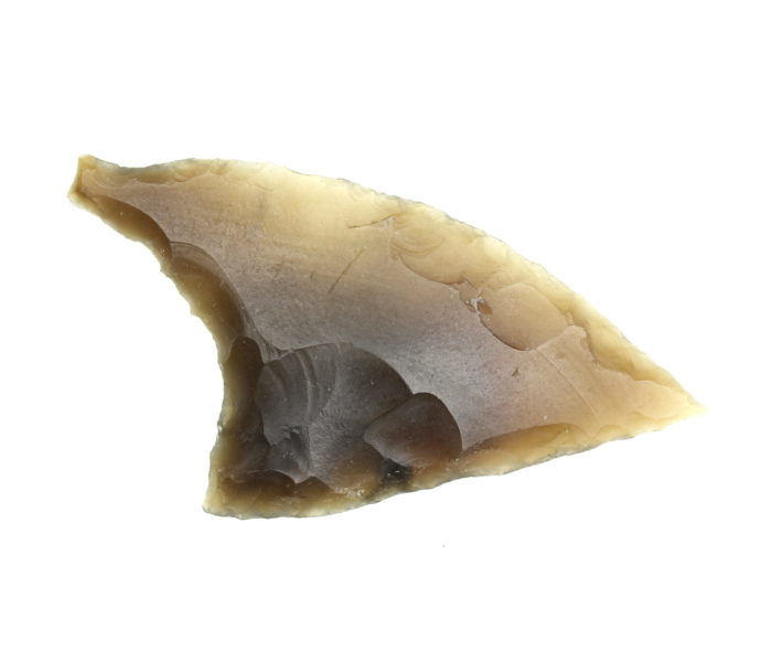 Neolithic 3500-2000BC Flint Oblique Arrowhead - The Simon Camm Collection