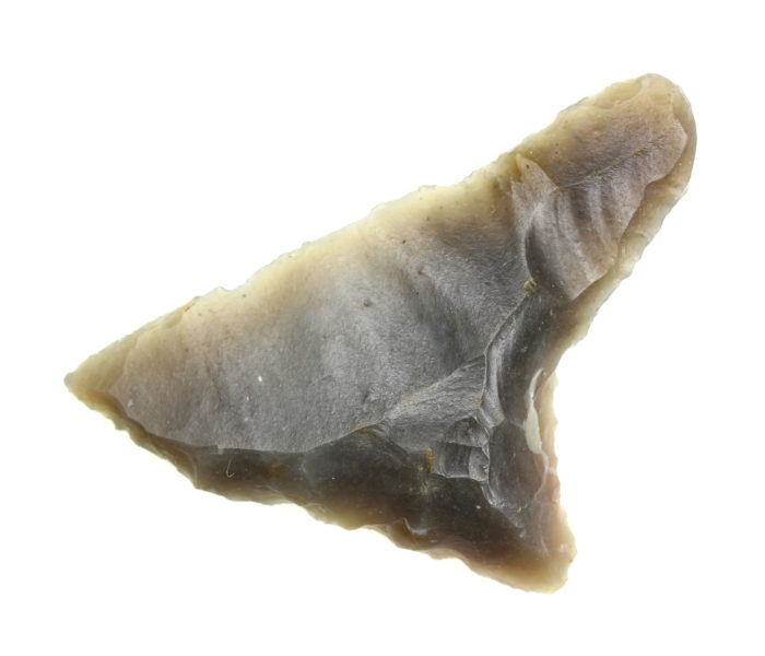 Neolithic 2500-1500BC Flint Oblique Arrowhead - The Simon Camm Collection