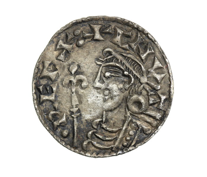 CNUT 1016-1035AD Silver Penny Short Cross type, Thetford