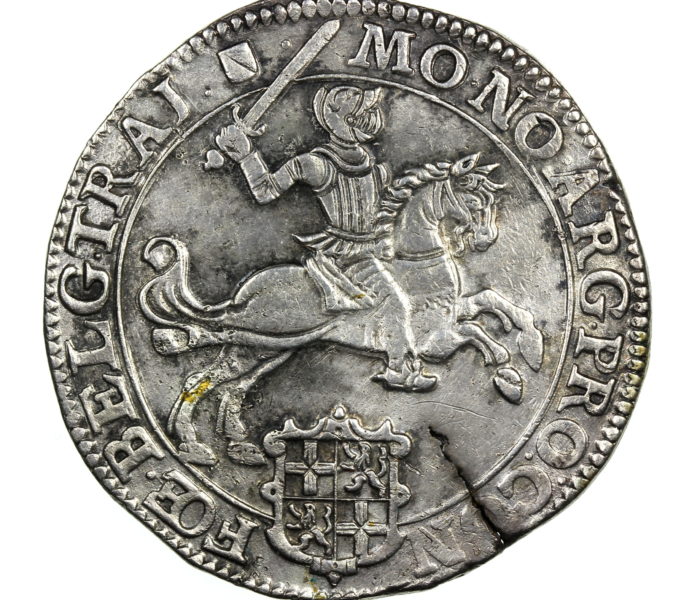 Shipwreck Treasure L'Vliegenhart Wreck Sank off Zeeland 1735AD Silver Ducaton/Ryder Netherlands 1662AD