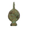 Medieval (Early) Bronze Gilded Chip-carved Pendant depicting Lions face 12th/13th Century AD - Image 2
