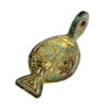 Medieval (Early) Bronze Gilded Chip-carved Pendant depicting Lions face 12th/13th Century AD - Image 5