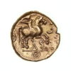 Catuvellauni Tasciovanos 25BC - AD10 Gold Stater Tasciovanos Warrior, rare  - Image 3