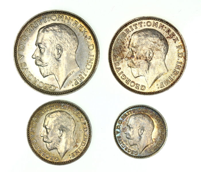 George V AD 1910-1935 Maundy Set AD 1916