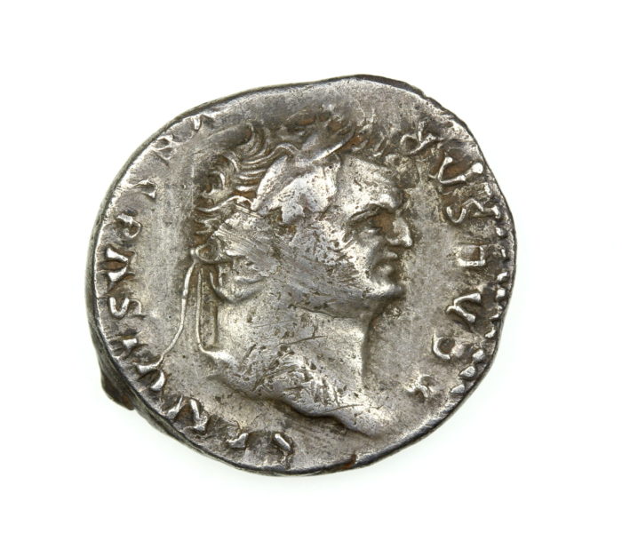 Titus AD 79-81 as Caesar Silver Denarius The Twelve Caesars