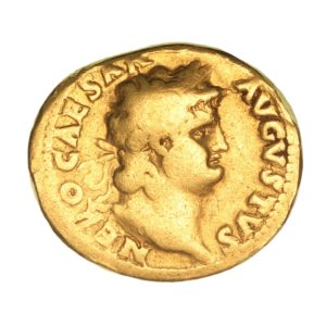 Nero AD 54-68 Gold Aureus Rome Mint The Twelve Caesars