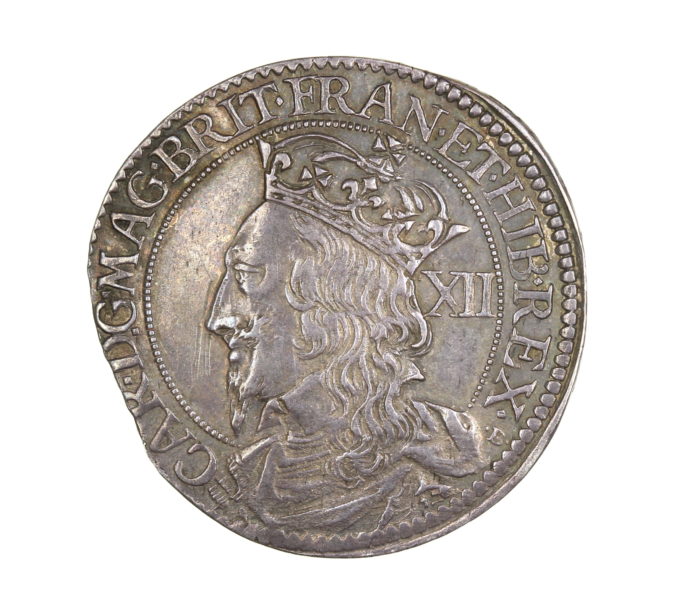 Scotland Charles I AD 1625-1649 Silver Twelve Shillings Briots Third coinage