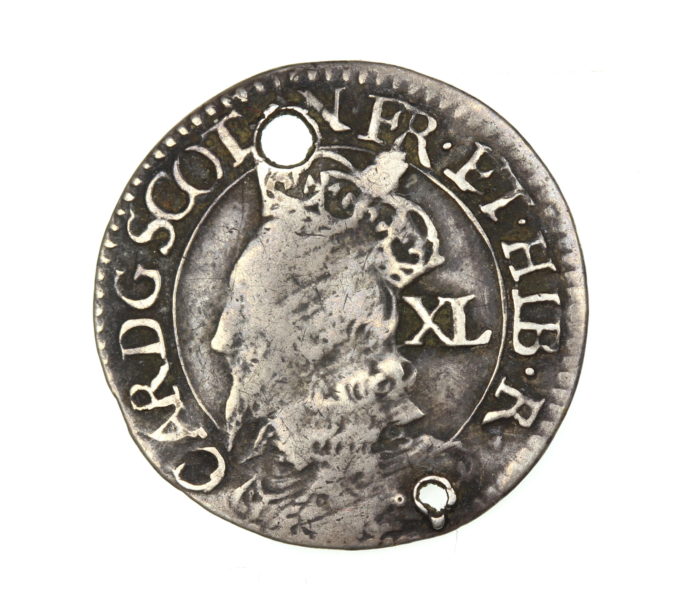 Scotland Charles I AD 1625-1649 Silver Forty Pence Third Coinage